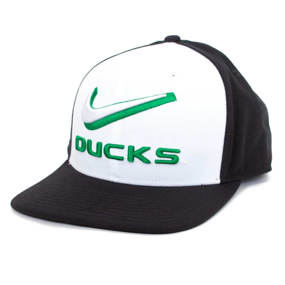Ducks, Nike, Black, Flatbill, Performance/Dri-FIT, Accessories, Unisex, Structured, Pro, Snapback, Adjustable, Hat, 916382